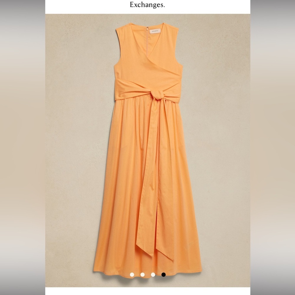 Banana Republic Orange Maxi Dress - Picture 3 of 10